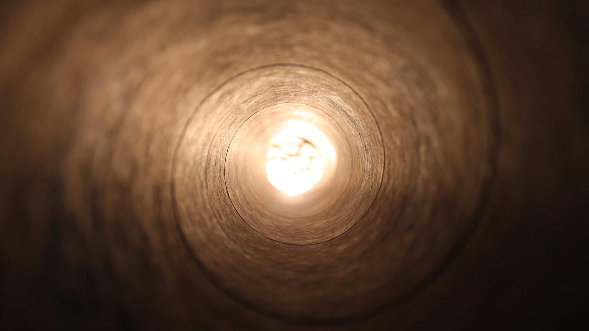 A person working out at sunrise.